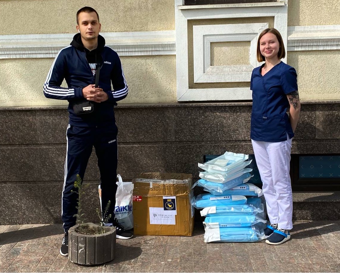 Medical supplies delivered through a Support Ukraine With Us hospital project
